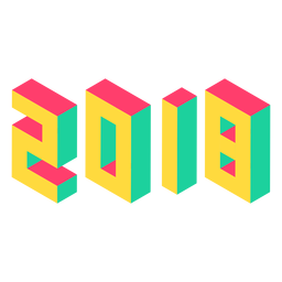 2018 isometric PNG Design