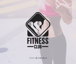 Modelo de logotipo do ginásio