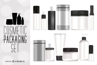Cosmetic packaging mockup set Cosmetic packaging mockup set