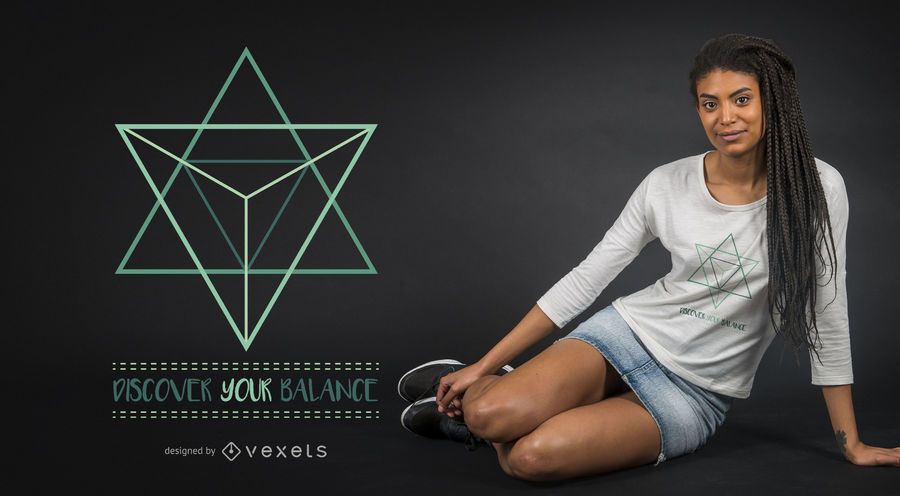 Balance sacred geometry t-shirt design Balance sacred geometry t-shirt design