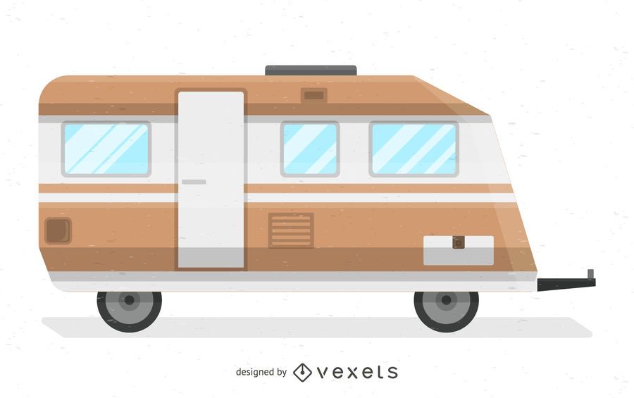 Retro motorhome illustration Retro motorhome illustration