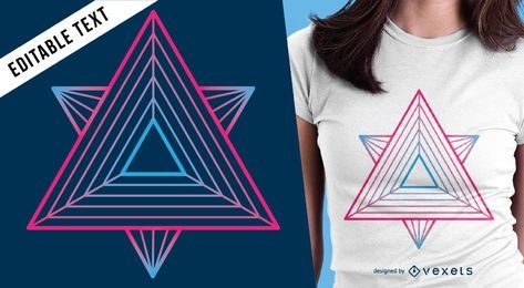 Buntes T-Shirt-Design der heiligen Geometrie