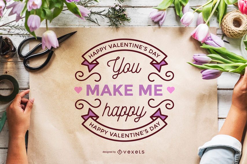 Maqueta del cartel día de san valentín. Maqueta del cartel día de san valentín.