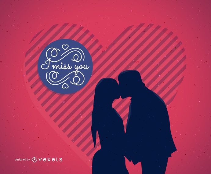 Illustrated Valentine's Day card Illustrated Valentine's Day card