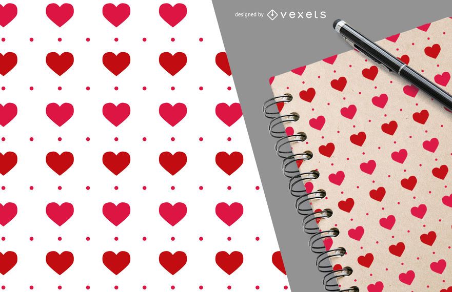 Romantic Valentine's heart pattern Romantic Valentine's heart pattern
