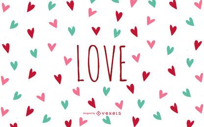 Love wallpaper with hearts Love wallpaper with hearts