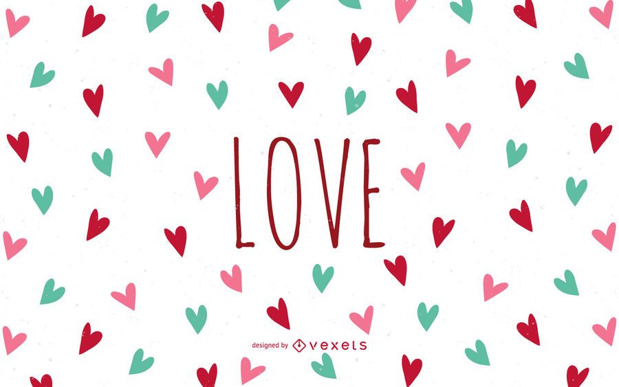 Papel de parede amor com corações Papel de parede amor com corações