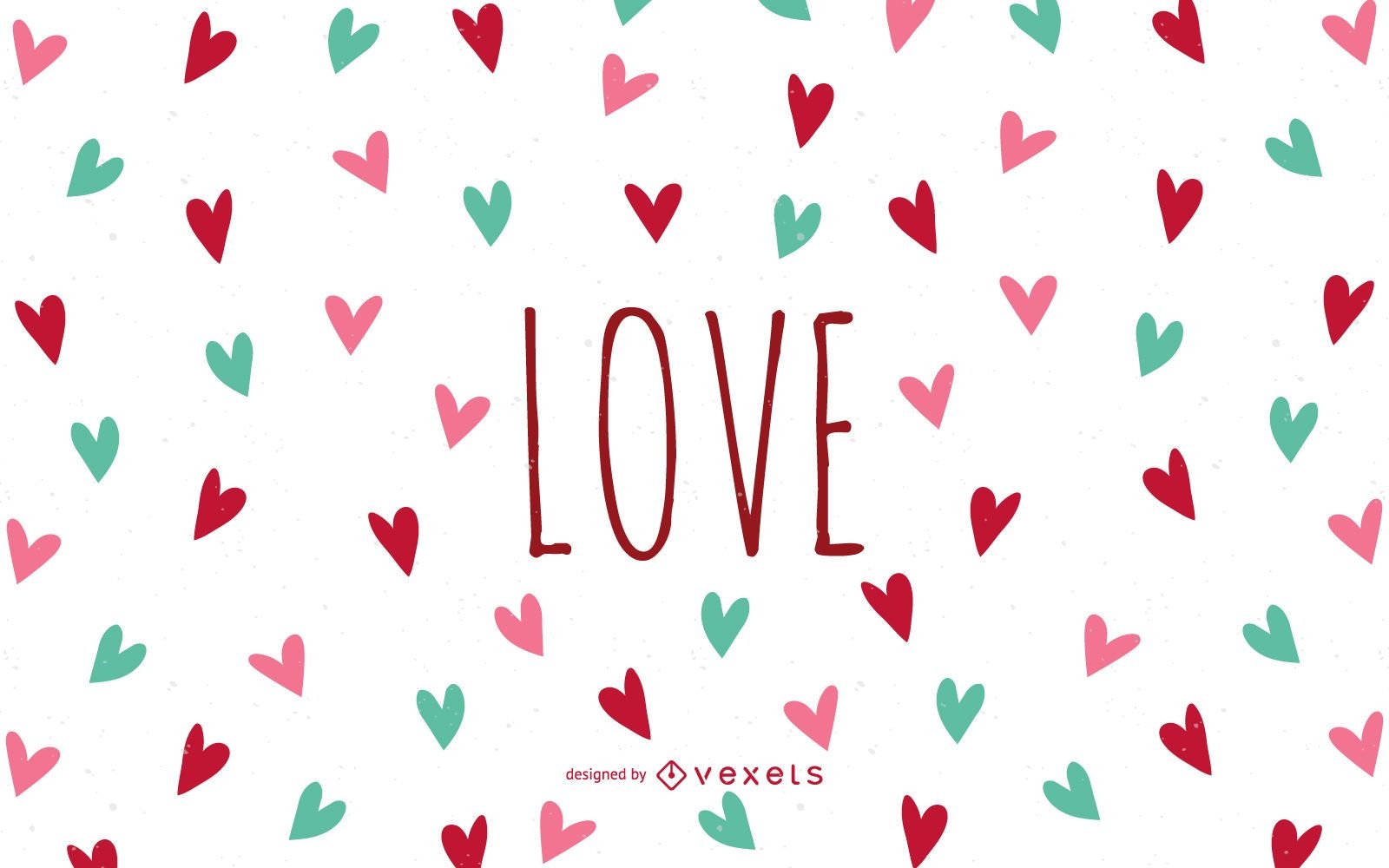 Love wallpaper with hearts