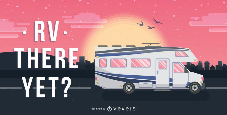 Motorhome RV illustration Motorhome RV illustration