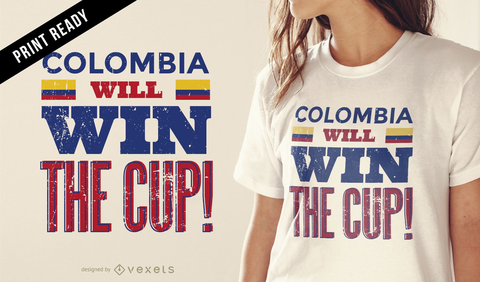 Design de camiseta da Copa da Rússia Colômbia