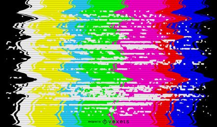 Ilustración de señal de TV rota