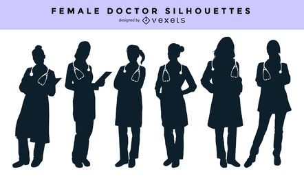 Conjunto de silueta de doctora