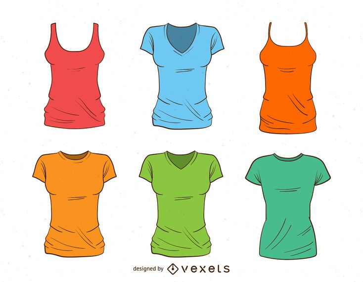 Set of tshirts and tank tops Set of tshirts and tank tops