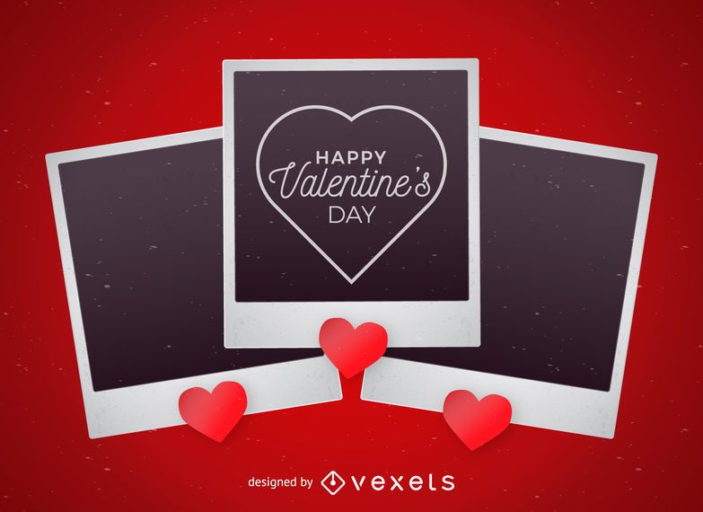 Polaroid Valentine's Day design Polaroid Valentine's Day design