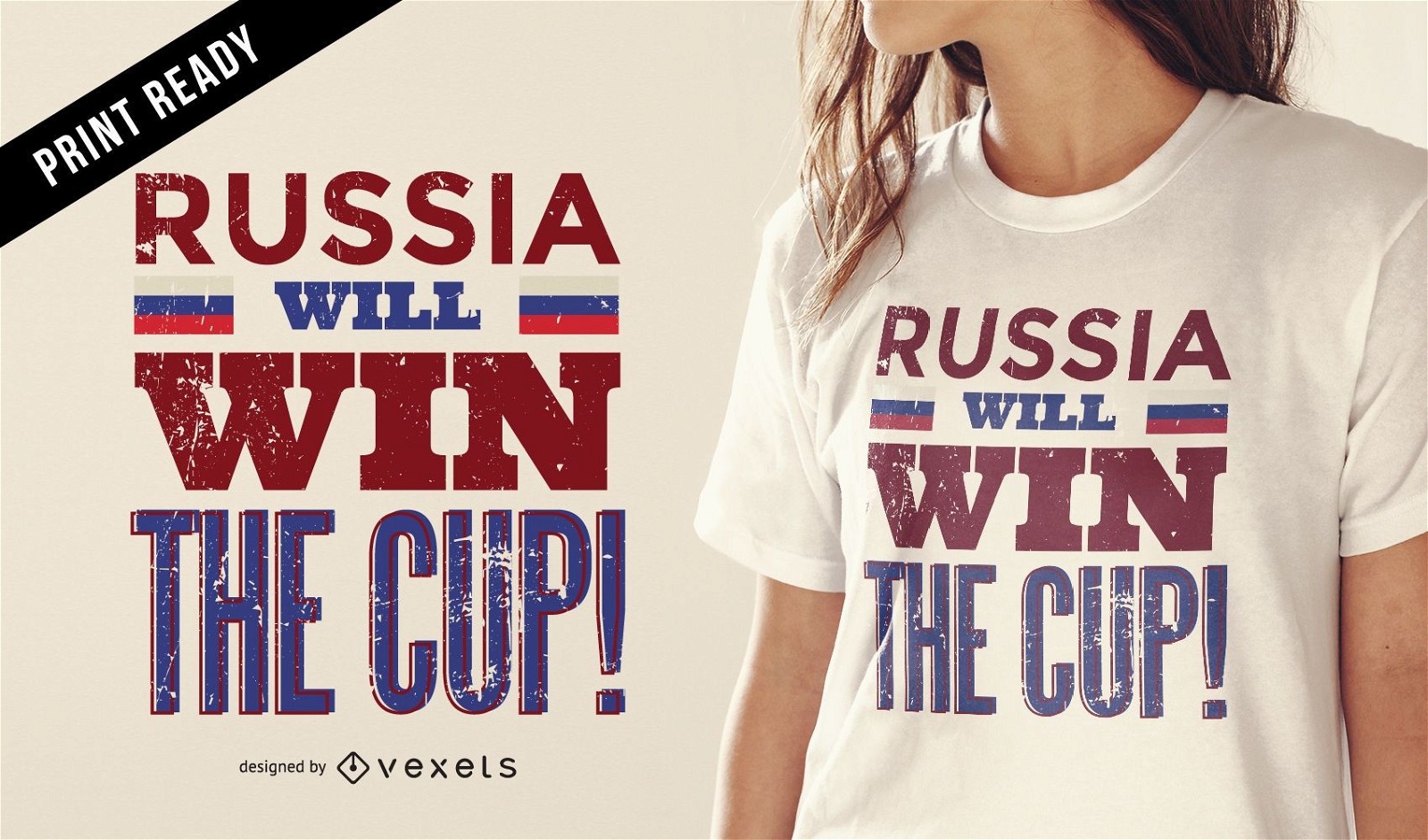 Camiseta vencedora da Copa da Rússia