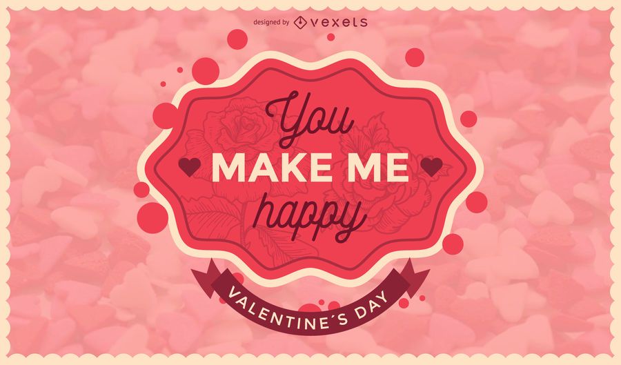 Valentine's Day romantic badge Valentine's Day romantic badge