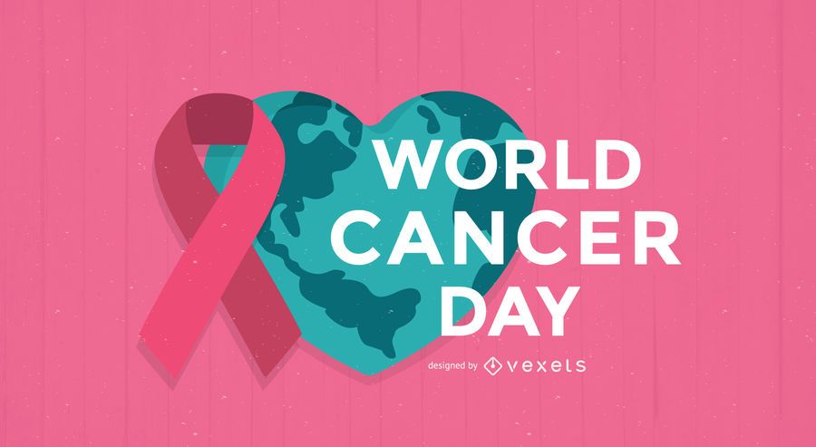 Flat World Cancer Day poster Flat World Cancer Day poster