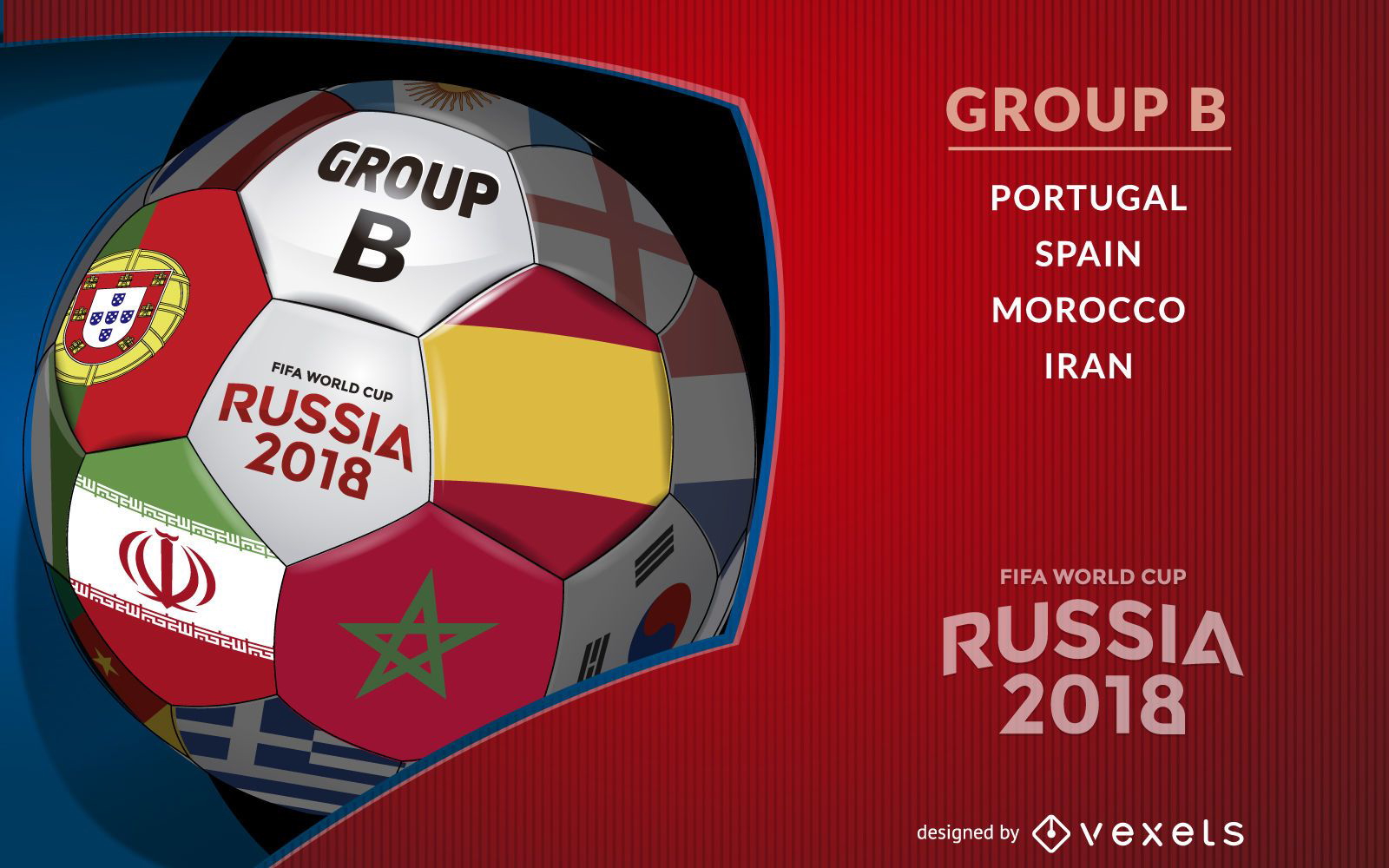 Balón Rusia 2018 con el grupo B