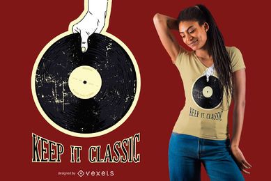 Retro vinyl t shirt design Retro vinyl t-shirt design
