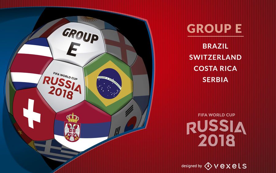 Russia 2018 Group E design Russia 2018 Group E design