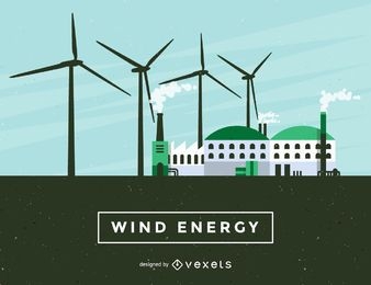 Wind energy illustration