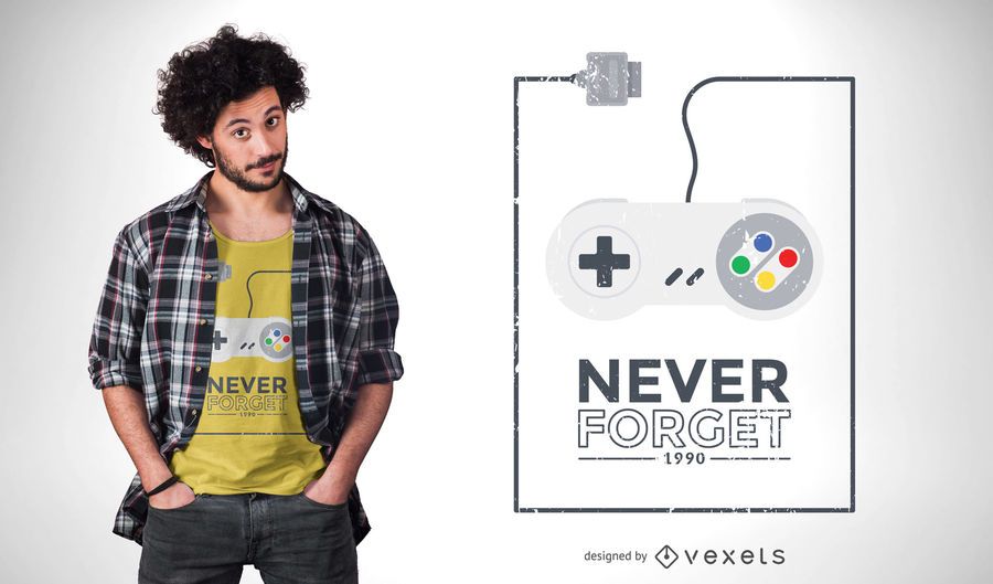 Retro joystick t-shirt design Retro joystick t-shirt design
