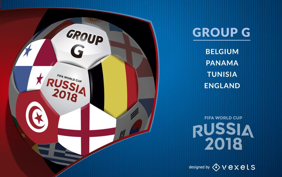 Russia 2018 Group G poster Russia 2018 Group G poster