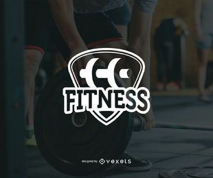 Minimalist fitness logo template