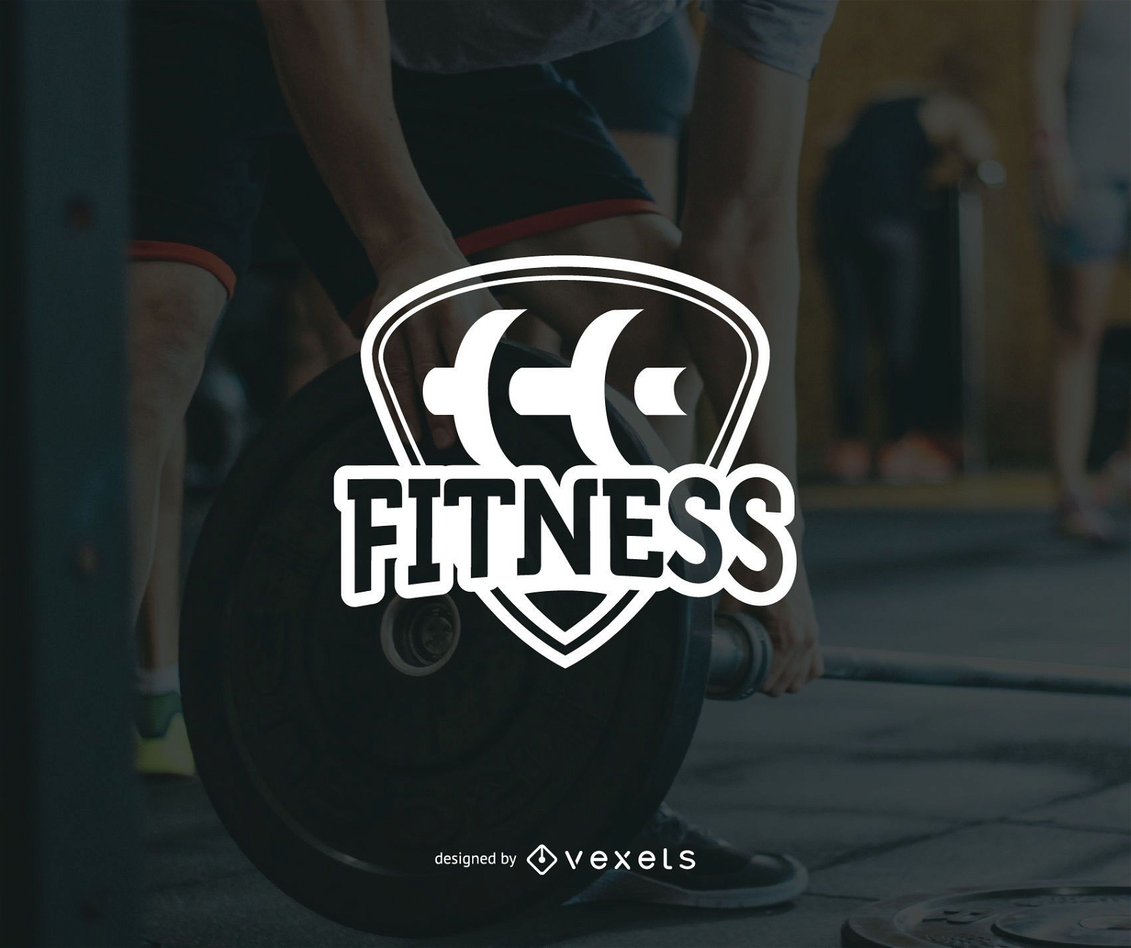 Minimalistische Fitness-Logo-Vorlage