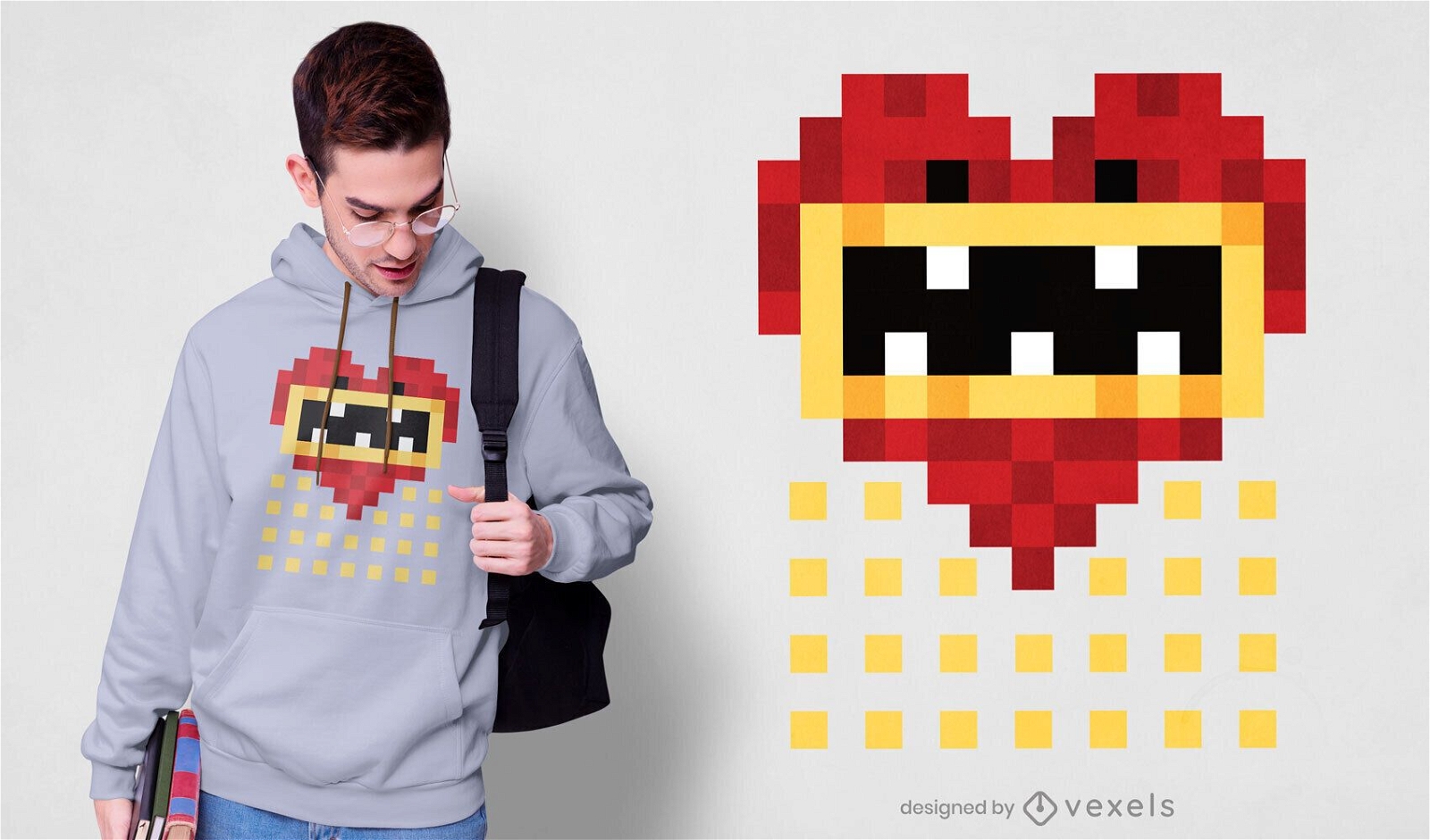 Pixel art t-shirt design
