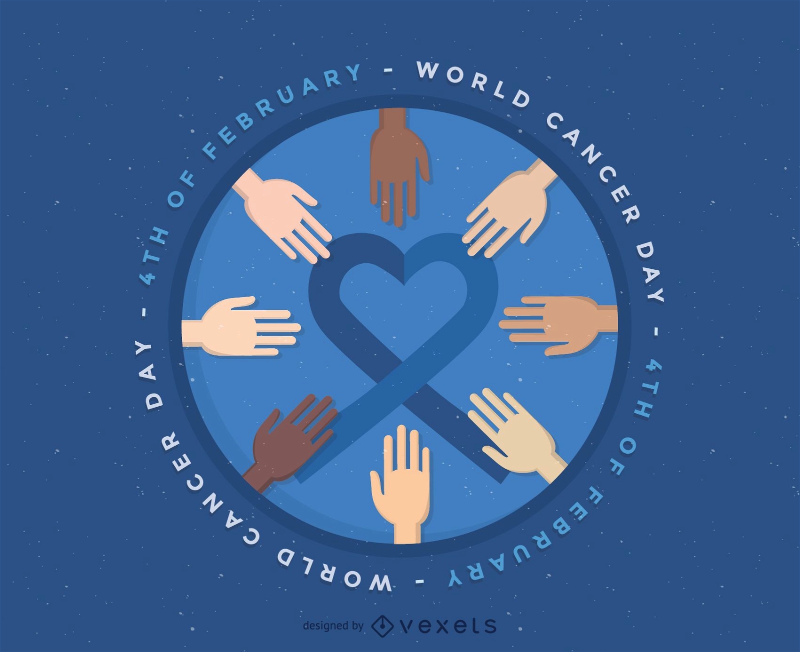 World Cancer Day illustration badge
