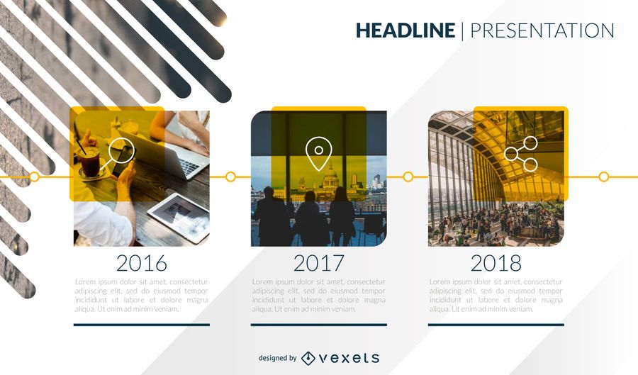 Presentation timeline template design Presentation timeline template design