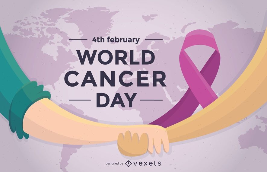 World Cancer Day Poster With Ribbon Vector Download