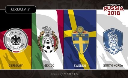 Russia 2018 Group F flags