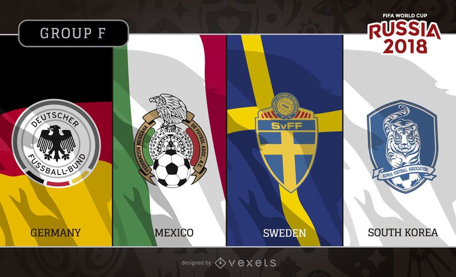 Banderas del Grupo F de Rusia 2018 Banderas del Grupo F de Rusia 2018