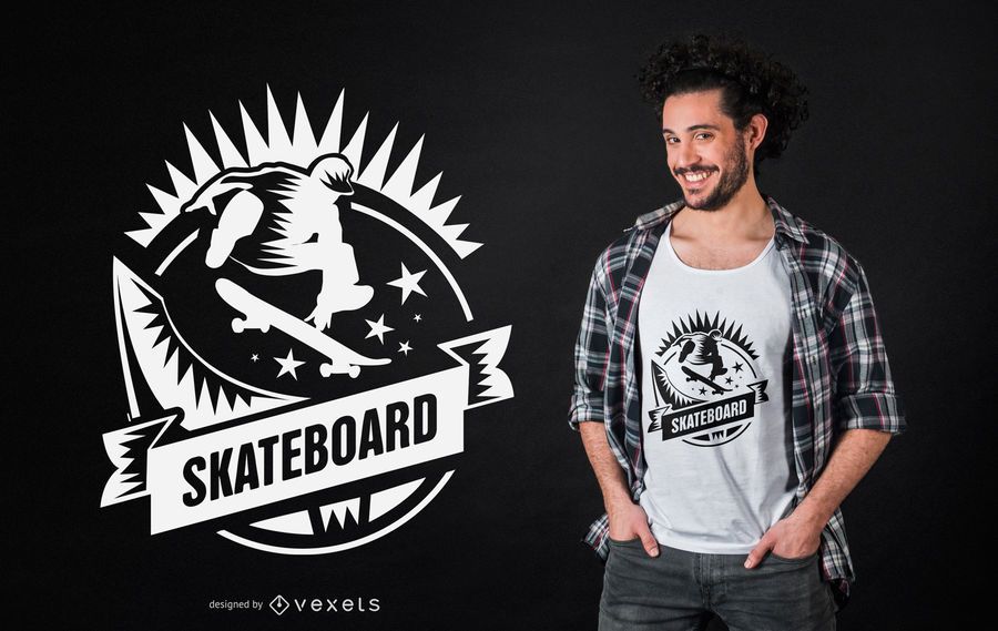 Design de t-shirt de skate Design de t-shirt de skate