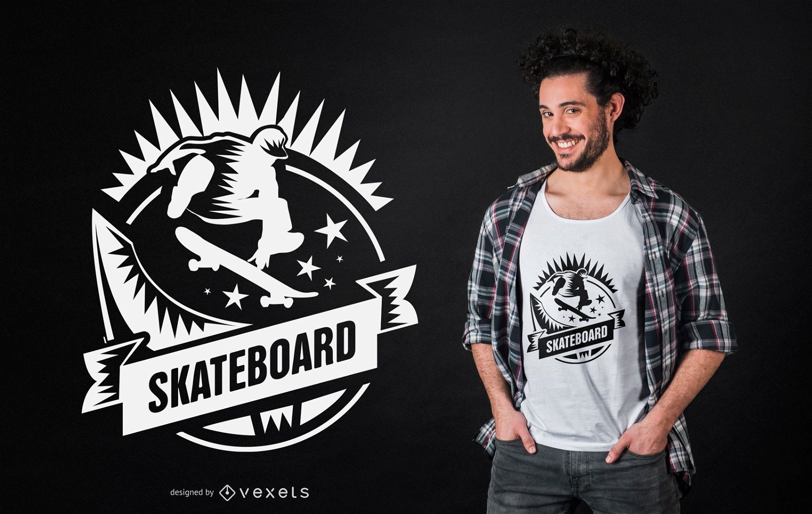 Design de camisetas de skate