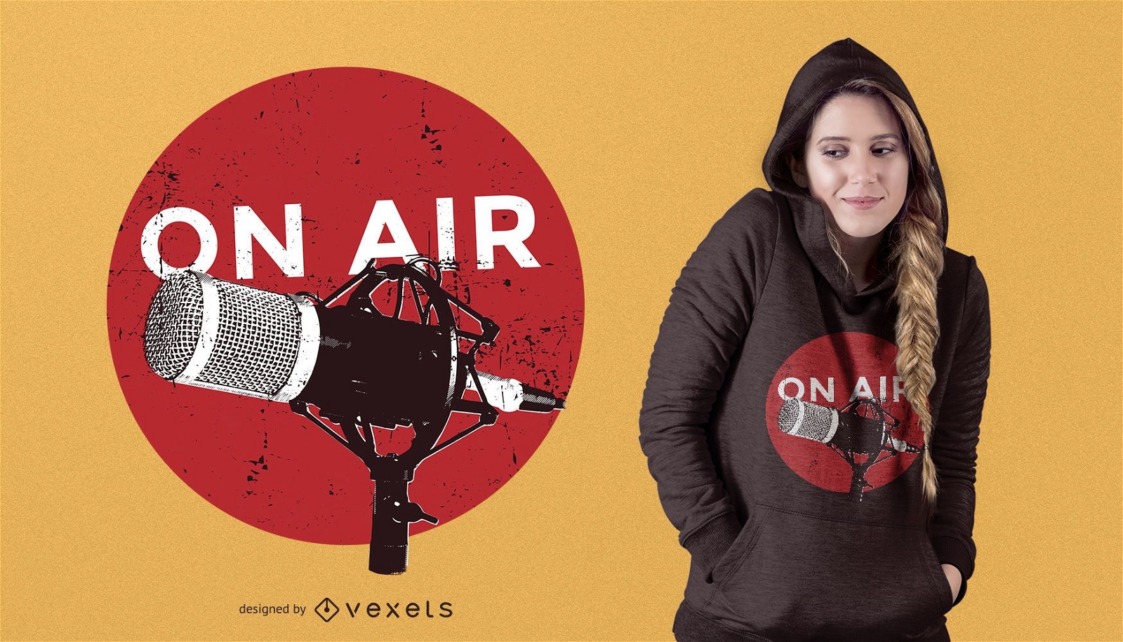 Radio on air t-shirt design