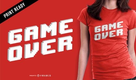 Game over t-shirt design