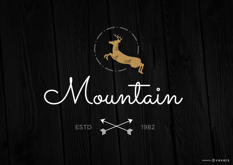 Criador de logotipos Hipster com ilustrações Criador de logotipos Hipster com ilustrações