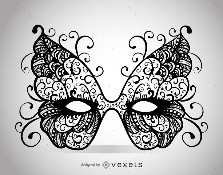 Swirly Venice carnival mask Swirly Venice carnival mask