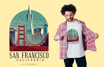 San Francisco California t-shirt design