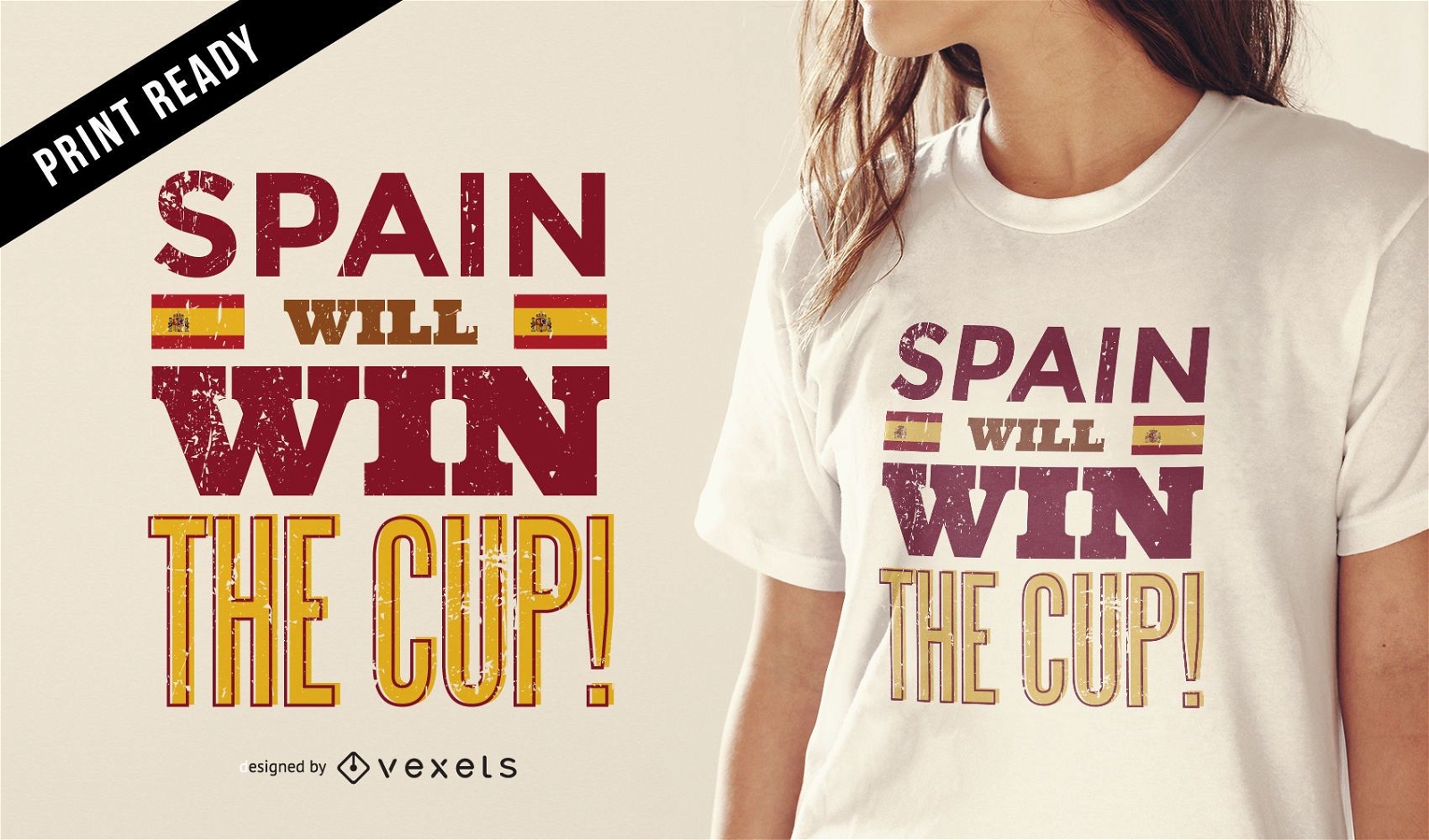 Spain Russia Cup t-shirt design