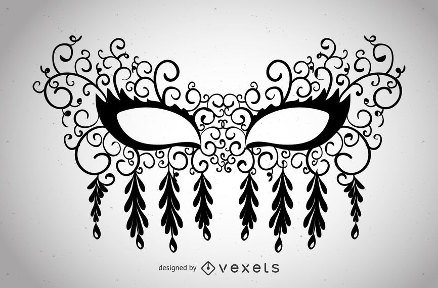 Venice mask with swirls Venice mask with swirls