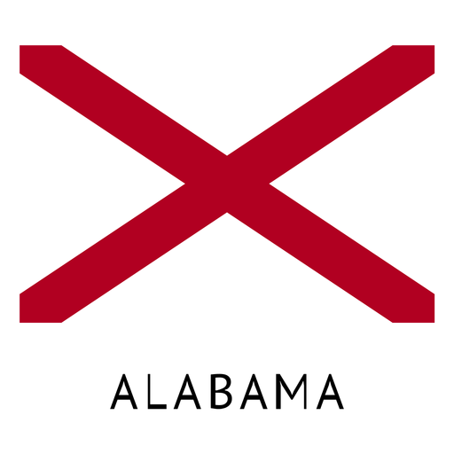Alabama Staatsflagge PNG-Design