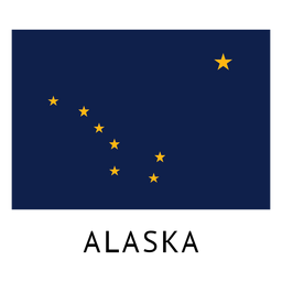 Alaska state flag PNG Design