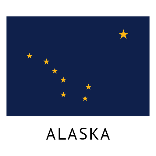 Alaska Staatsflagge PNG-Design