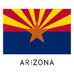 Arizona state flag PNG Design