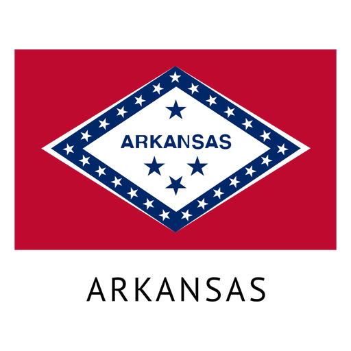 Bandera del estado de Arkansas Diseño PNG
