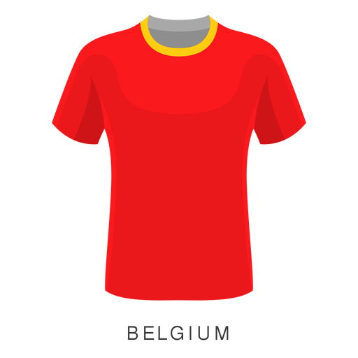 Desenho de camisa de futebol vermelho simples Desenho PNG